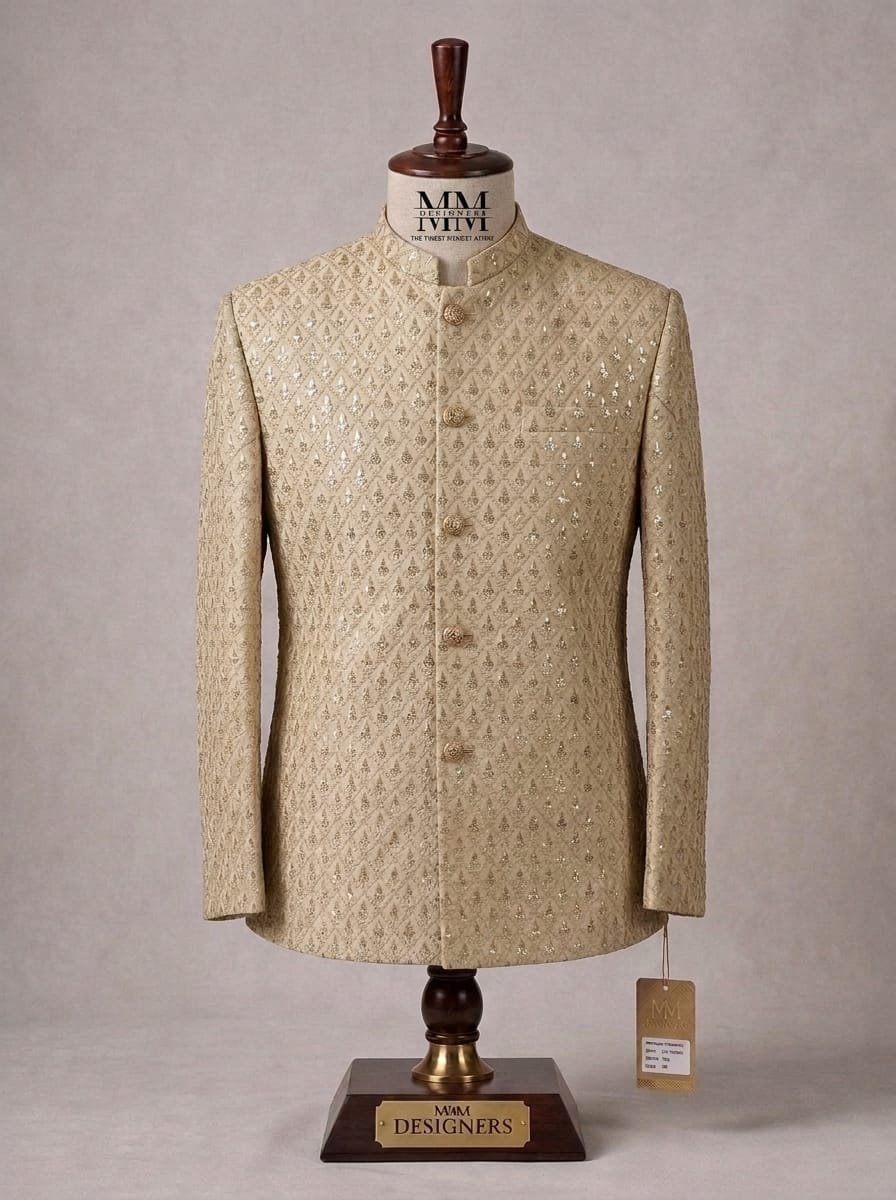 Beach Sequence Embroidered PrinceCoat